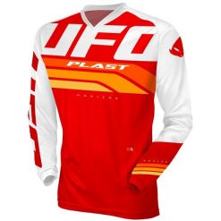 UFO PLAST MX Horizon koszulka męska V‑neck długi rękaw czerwona L. Czerwone bluzki z długim rękawem męskie UFO PLAST, l, bez wzorów, casualowe, bez kołnierzyka, bez ramiączek. Za 310.30 zł.