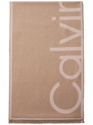 Calvin Klein Szalik Kobiety wiskoza brązowy|beżowy, ONE SIZE. Brązowe szaliki i chusty damskie Calvin Klein, bez wzorów, z wiskozy, eleganckie. Za 249.95 zł.