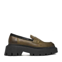 Loafersy G-Star Raw. Zielone mokasyny damskie G-Star Raw, retro. Za 299.99 zł.