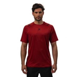 Camiseta Drop Shot Fenix. Czerwone koszulki sportowe męskie DROP SHOT, bez wzorów, bez kołnierzyka, bez ramiączek. Za 168.60 zł.