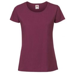 Koszulka Damska Iconic 190. Brązowe koszulki sportowe damskie Fruit of the Loom, xl, bez wzorów, bez kołnierzyka, bez ramiączek, trekkingowe. Za 37.99 zł.