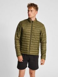 Kurtka sportowa puchowa męska Hummel Red. Zielone kurtki męskie Hummel, l, bez wzorów, z puchu. Za 246.35 zł.