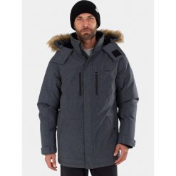 Płaszcz Zimowy Męski Fundango Spirit. Szare płaszcze męskie Fundango, na zimę, l, bez wzorów, klasyczne, bez kaptura. Za 599.90 zł.