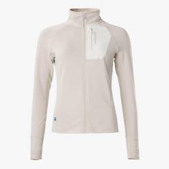 Sweter Wędrówki damska Swedemount Ultra Light Tech Midlayer Full Zip. Szare swetry damskie SWEDEMOUNT, bez wzorów, z tkaniny, wakacyjne, bez kołnierzyka, bez ramiączek, bez kaptura. Za 199.99 zł.