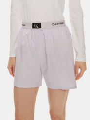 Calvin Klein Underwear Szorty materiałowe 000QS6972E Fioletowy Relaxed Fit. Fioletowe szorty damskie Calvin Klein Underwear, xs, bez wzorów, z bawełny. Za 109.99 zł.