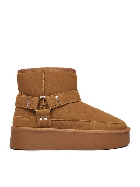 JENNY Śniegowce CEO-HY67011-1 Brązowy. Brązowe śniegowce i trapery damskie Jenny, z materiału. Za 179.99 zł.