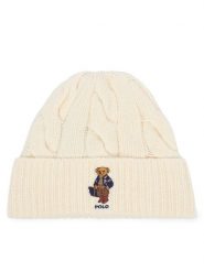 Polo Ralph Lauren Czapka 455P18118003 Kremowy. Białe czapki i kapelusze damskie Polo Ralph Lauren, na zimę, bez wzorów, z wełny. Za 419.99 zł.
