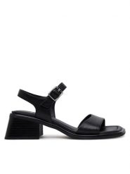 Vagabond Shoemakers Sandały Ines 5911-001-20 Czarny. Czarne sandały damskie Vagabond Shoemakers, bez wzorów, ze skóry, bez obcasa, na słupku, bez zapięcia. Za 479.99 zł.