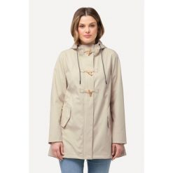 Damskie Kurtka softshell HYPRAR hydrofobowa podszewka z polaru kaptur. Brązowe kurtki damskie Ulla Popken, plus size, bez wzorów, z elastanu, bez kaptura. Za 480.99 zł.