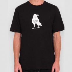 Koszulka Volcom Issam Crow Czarna. Czarne koszulki sportowe męskie Volcom, bez wzorów, bez kołnierzyka, bez ramiączek. Za 156.51 zł.