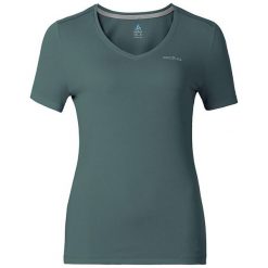 Odlo Koszulka s/s v-neck LIV ciemno-zielony r. S. T-shirty damskie Odlo. Za 52.36 zł.