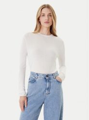 Calvin Klein Sweter LV044C339G Écru Regular Fit. Swetry damskie Calvin Klein, l, bez wzorów, z wiskozy, bez kołnierzyka, bez ramiączek, bez kaptura. Za 309.99 zł.