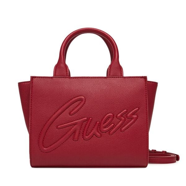 Torebka Guess. Czerwone torebki do ręki damskie Guess, z aplikacjami, klasyczne, bez dodatków. Za 189.99 zł.