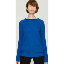 Sweter basic - Niebieski. Swetry damskie marki Sinsay. W wyprzedaży za 29.99 zł.