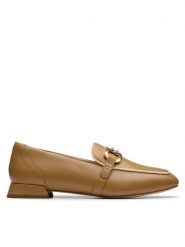 Clarks Loafersy Ubree15 Lily 26181333 Brązowy. Brązowe mokasyny damskie Clarks, ze skóry. Za 309.99 zł.