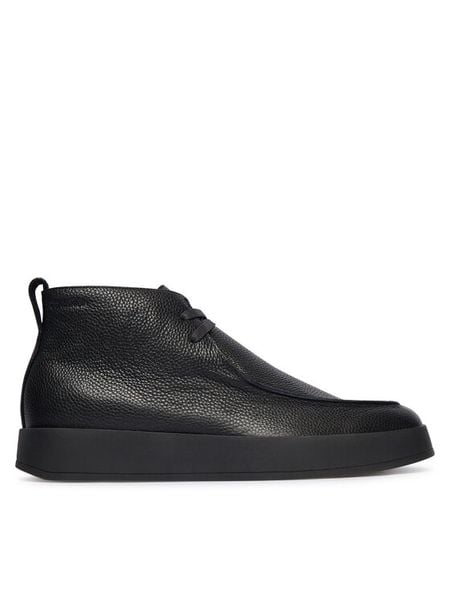 Calvin Klein Trzewiki Hybrid Cup Apron Boot Lth HM0HM01987 Czarny. Czarne botki męskie Calvin Klein, bez wzorów, ze skóry, bez zapięcia. Za 549.99 zł.