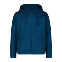 Bluza z kapturem CMP Luca. Niebieskie bluzy męskie CMP, xl, bez wzorów, z bawełny, z kapturem. Za 253.00 zł.