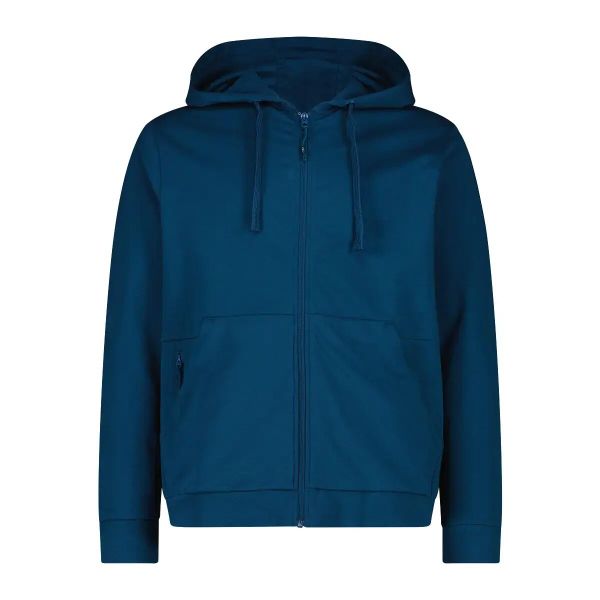 Bluza z kapturem CMP Luca. Niebieskie bluzy męskie CMP, xl, bez wzorów, z bawełny, z kapturem. Za 253.00 zł.
