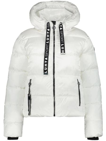 Płaszcz zimowy Luhta Jalonoja. Białe płaszcze damskie Luhta, na zimę, m, bez wzorów, z materiału, eleganckie, długie, bez kaptura. Za 999.00 zł.