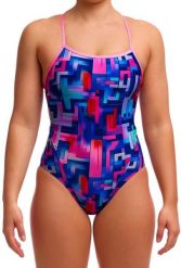 Strój do pływania menstruacyjny FUNKITA You Tubey - Swim Secure Single Strap. Brązowe kostiumy jednoczęściowe damskie FUNKITA, s, bez wzorów, z elastanu, sportowe, na fitness i siłownię. Za 289.00 zł.