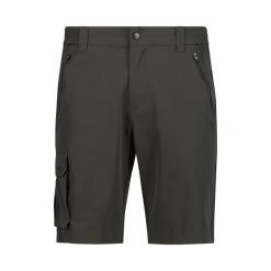Bermudy z kieszeniami cargo CMP Stretch. Zielone szorty męskie CMP, s, bez wzorów. Za 174.31 zł.