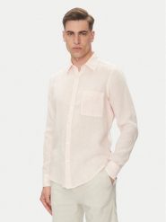 BOSS Koszula 50537381 Różowy Regular Fit. Czerwone koszule męskie Boss, m, bez wzorów, ze lnu, bez kołnierzyka, bez ramiączek. Za 379.99 zł.