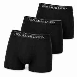 Bokserki męskie Polo Ralph Lauren 3-pak komplet czarne bawełniane. Czarne bokserki męskie Ralph Lauren, l, bez wzorów, z bawełny. Za 129.00 zł.