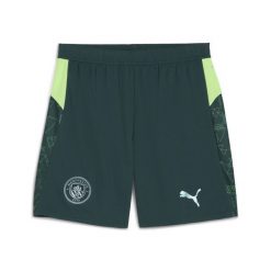 Męskie szorty Manchester City 25/26 PUMA. Zielone krótkie spodenki sportowe męskie Puma, m, bez wzorów, do piłki nożnej. Za 134.00 zł.