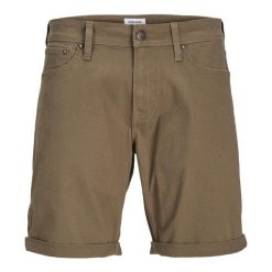 Krótki brązowy sznurek bungee Jack & Jones Strick. Brązowe spodnie sportowe męskie Jack&Jones, bez wzorów. Za 169.16 zł.