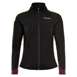 Kurtka damska Newline Comfort. Czarne kurtki sportowe damskie Newline, l, bez wzorów, z materiału, bez kaptura, do biegania. Za 383.65 zł.