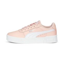 Buty trampki damskie sportowe Puma Carina 2.0. Białe obuwie sportowe damskie Puma, bez wzorów, z materiału, trekkingowe. Za 262.00 zł.
