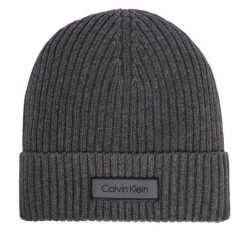 Czapka Calvin Klein. Szare czapki i kapelusze męskie Calvin Klein, na zimę, bez wzorów. Za 169.99 zł.