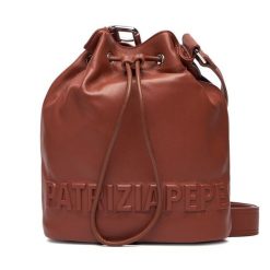 Torebka Patrizia Pepe. Brązowe torebki do ręki damskie Patrizia Pepe, bez wzorów, bez dodatków. Za 749.99 zł.