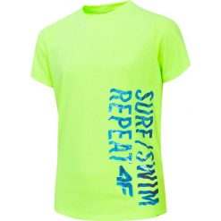 T-shirt chłopięcy (122-164) JTSM222 - limonka neon. T-shirty dla chłopców marki 4F JUNIOR. Za 29.99 zł.