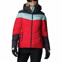 Kurtka Puchowa Zimowa Damska Columbia Abbott Peak Insulated Jacket. Czerwone kurtki damskie Columbia, na zimę, l, bez wzorów, z puchu, bez kaptura. W wyprzedaży za 617.85 zł.
