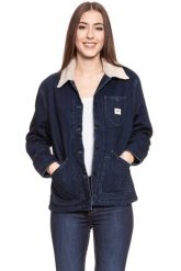 DAMSKA KURTKA JEANSOWA LEE SHERPA CHORE JACKET BROOME L54FCZXK 112112773. Kurtki damskie Lee, na zimę, l, bez wzorów, z jeansu, bez kaptura. W wyprzedaży za 119.99 zł.