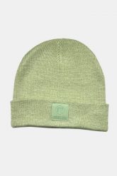 Czapka żeglarska unisex dla dorosłych - pistacjowa. Zielone czapki i kapelusze męskie AFTER ESSENTIALS, z aplikacjami, prążkowane, eleganckie. Za 55.00 zł.