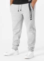 Bluza męska Pitbull Pique Small Logo. Szare bluzy męskie PITBULL, m, bez wzorów, z bawełny, bez kaptura, na fitness i siłownię. Za 229.00 zł.