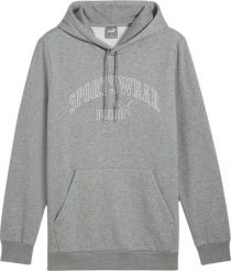 Puma Bluza męska Puma Ess Logo LAB Gradient Hoodie FL szara 681775 03 L. Szare bluzy męskie Puma, l, bez wzorów, bez kaptura. Za 192.57 zł.
