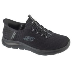 Buty sportowe Sneakersy męskie, Slip-Ins Summits - High Range. Czarne buty sportowe męskie Skechers, bez zapięcia, trekkingowe. Za 329.99 zł.