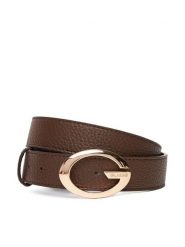 Guess Pasek Damski BW9306 P5430 Brązowy. Brązowe paski damskie Guess, z aplikacjami, ze skóry. Za 234.99 zł.