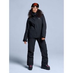 Kurtka narciarska damska - Arctic 2L ocieplana - czarna. Czarne kurtki damskie POEDERBAAS, na zimę, l, bez wzorów, z poliesteru, bez kaptura. Za 915.52 zł.
