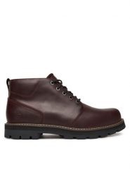 Timberland Trzewiki Britton Road Waterproof Chukka TB0A69TWEIW1 Bordowy. Czerwone botki męskie Timberland, bez wzorów, ze skóry, bez zapięcia. Za 679.99 zł.