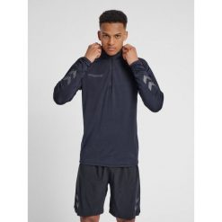 Bluza Hummel Half Zip hmlAUTHENTIC Pro. Niebieskie bluzy męskie Hummel, na jesień, s, bez wzorów, z dzianiny, bez kaptura. Za 334.80 zł.