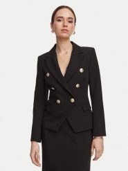 Rinascimento Marynarka CFC0131077003 Czarny Slim Fit. Czarne żakiety damskie Rinascimento, xs, bez wzorów, z syntetyku. Za 834.99 zł.