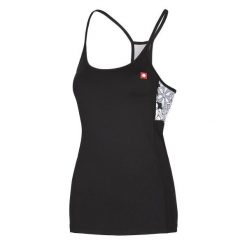 Damski tank top Ocun Artista. Czarne koszulki sportowe damskie Ocun, m, bez wzorów, bez kołnierzyka, bez ramiączek, wspinaczkowe. Za 159.95 zł.
