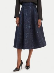 Rinascimento Spódnica trapezowa CFC0126542003 Granatowy Regular Fit. Niebieskie spódnice damskie Rinascimento, xl, bez wzorów, z syntetyku, trapezowe. Za 719.99 zł.