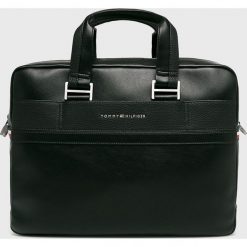 Tommy Hilfiger - Torba. Czarne torby na laptopa męskie Tommy Hilfiger, w paski, z materiału. Za 749.90 zł.