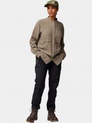 Koszulka Damska Fjallraven Övik Hemp LS W. Brązowe koszulki sportowe damskie Fjällräven, m, bez wzorów, z elastanu, bez kołnierzyka, bez ramiączek. Za 559.00 zł.