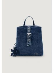 Desigual Plecak 26SAKD03 Niebieski. Niebieskie plecaki damskie Desigual, bez wzorów, z materiału. Za 429.99 zł.